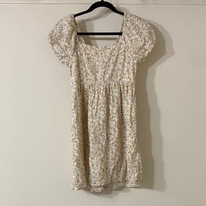 American Eagle Outfitters Beige Floral Mini Dress